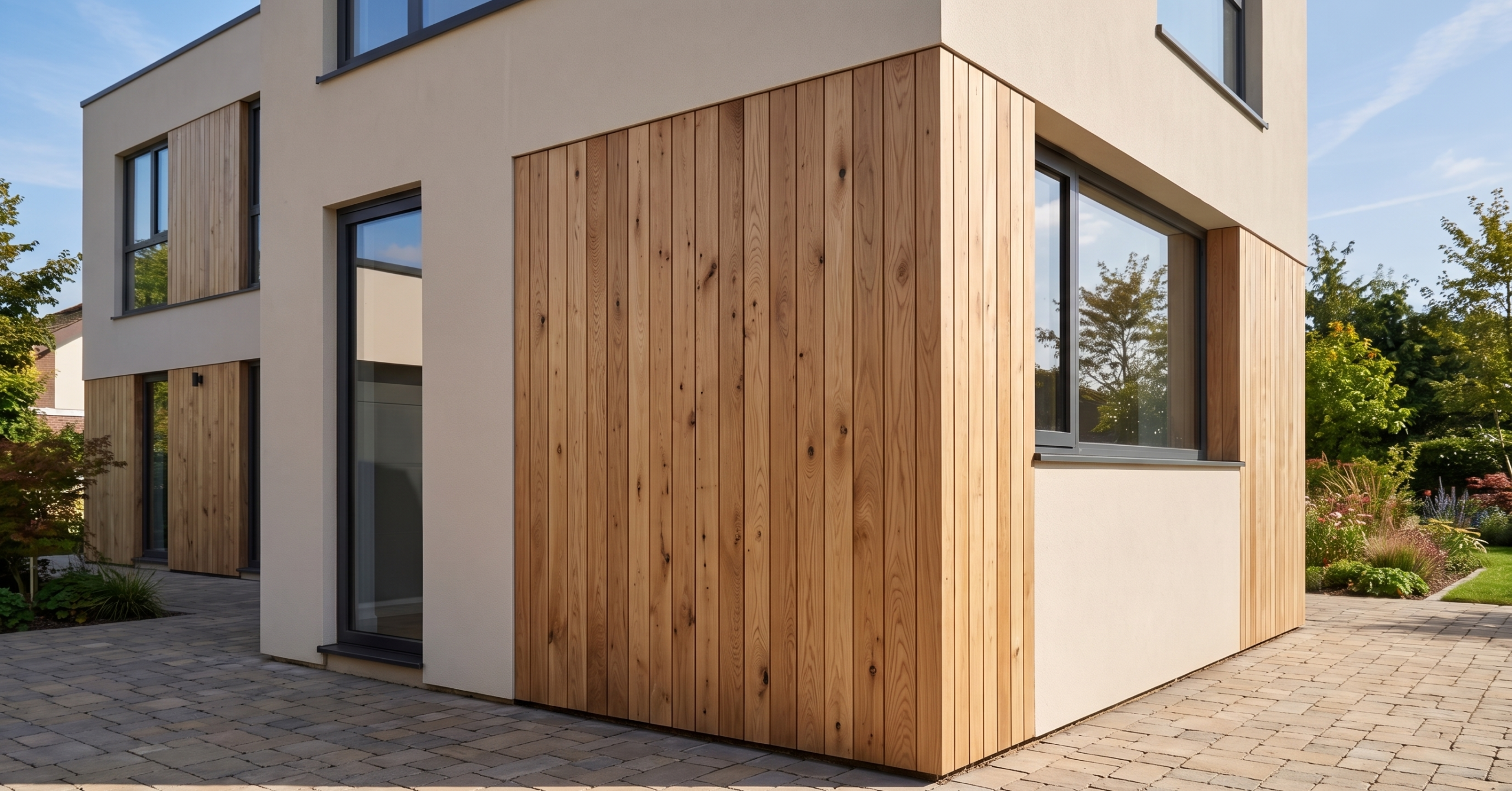 bardage en chene naturel