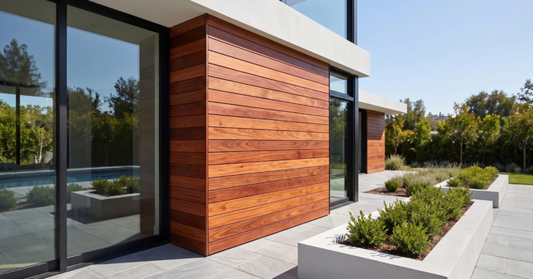bardage en bois exotique