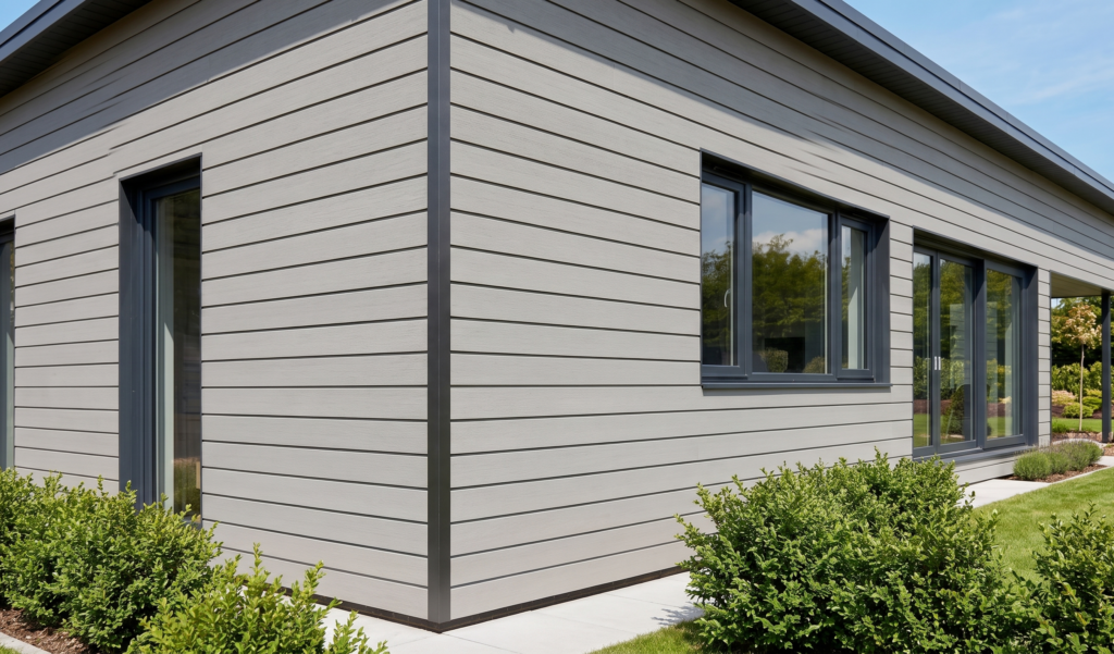 bardage sable avec cornière aluminium