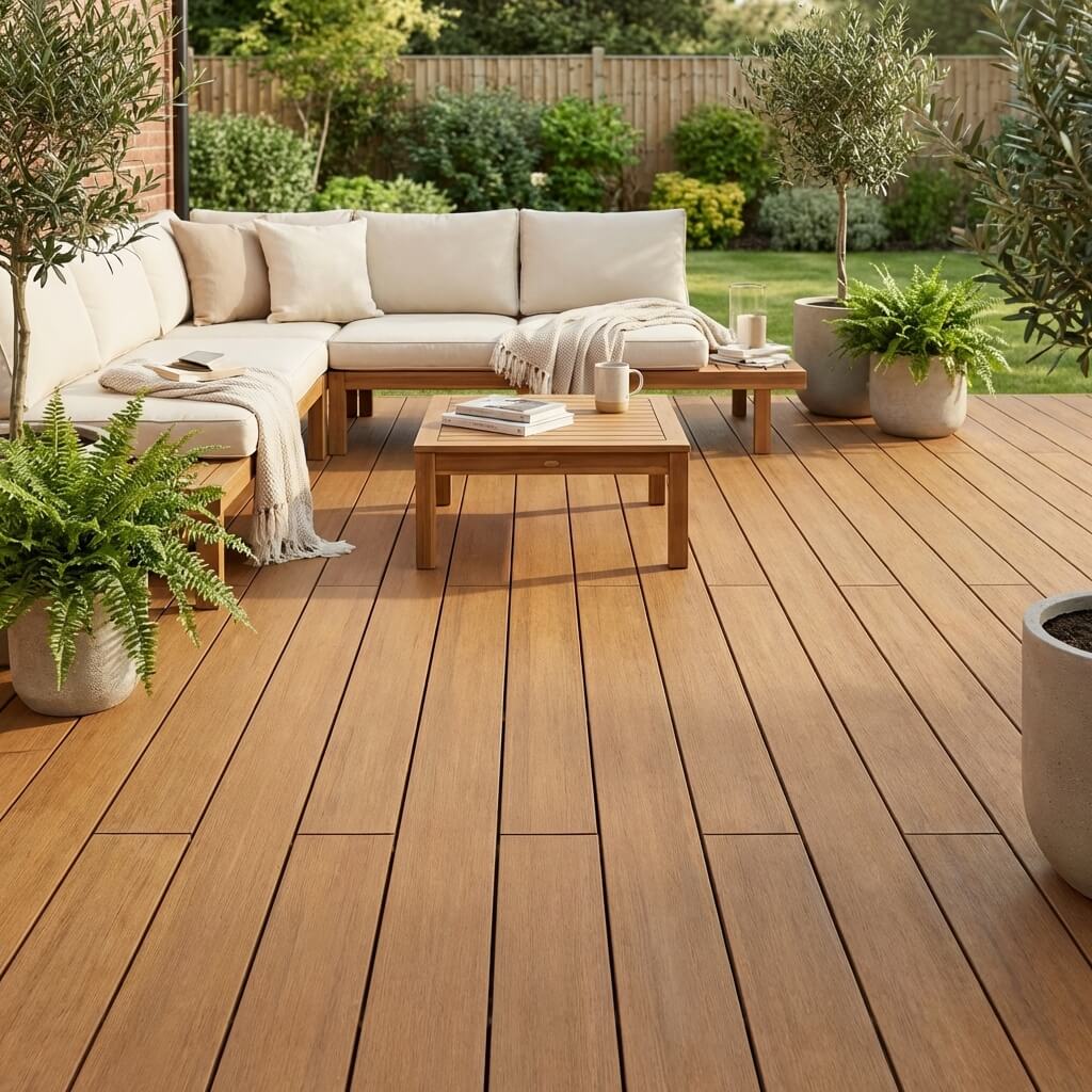 Terrasse salon outdoor en bois composite