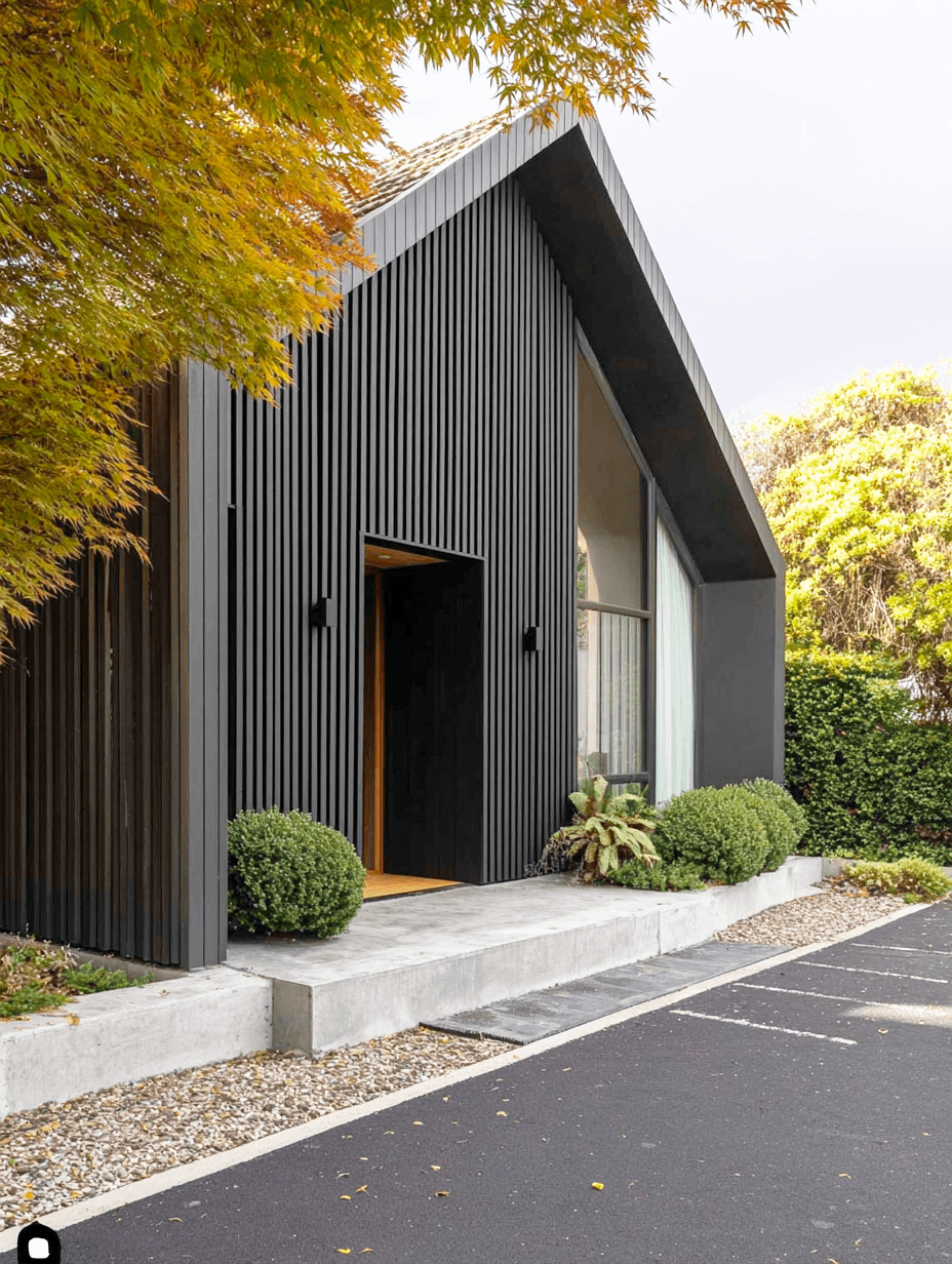 Maison avec bardage claire-voie