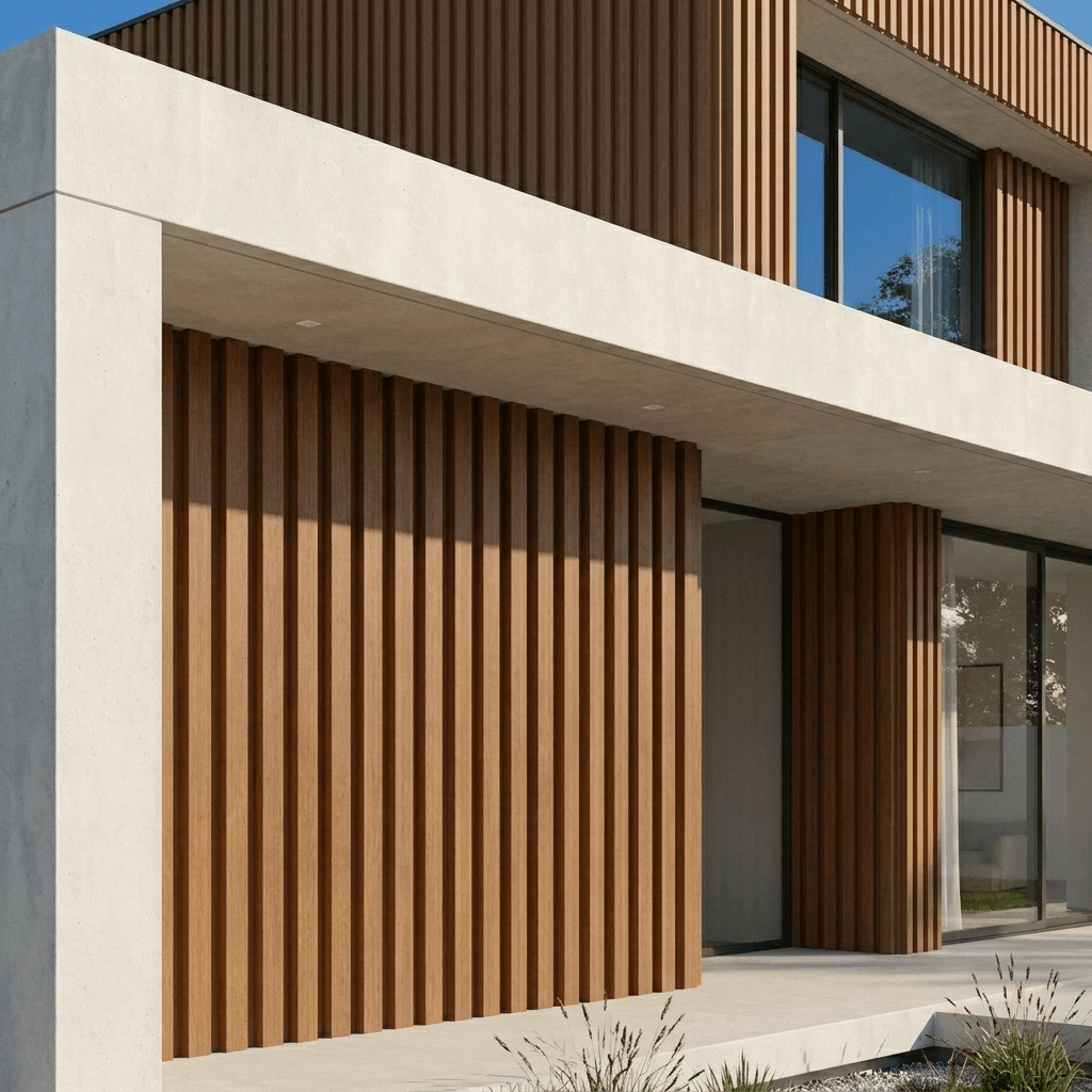 Façade avec bardage claire-voie NEO XL
