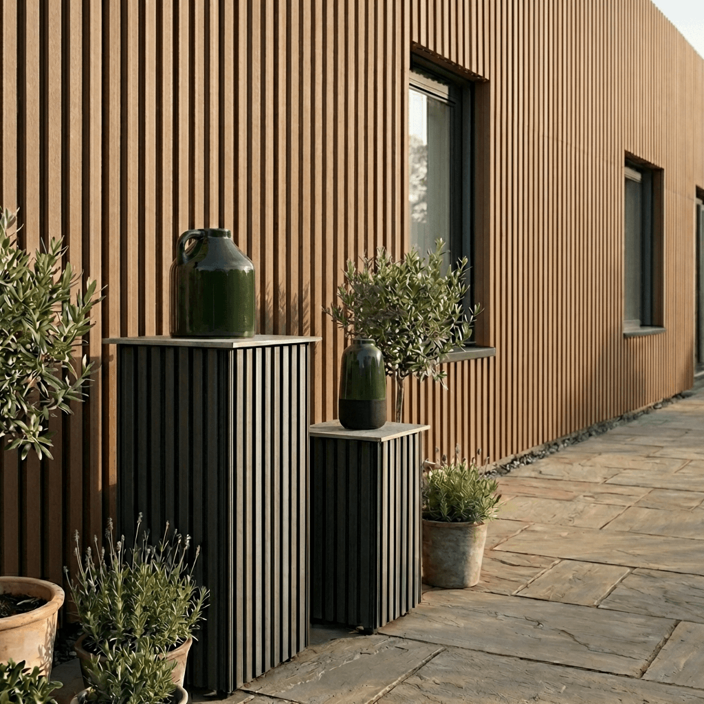 Façade avec bardage claire-voie NEO XL