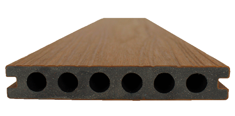 Profil de lame composite semi-pleine pour terrasse